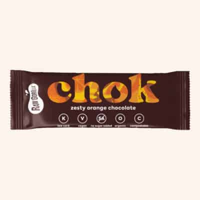raw gorilla zesty orange keto chocolate, 1 35g chocolate bar