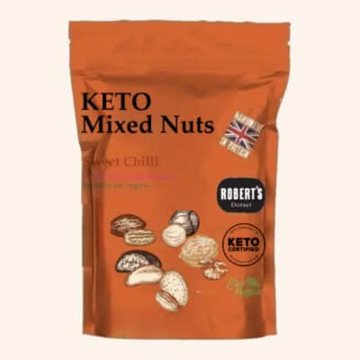 Image of the full bag of Keto Mixed Nuts - Sweet Chilli