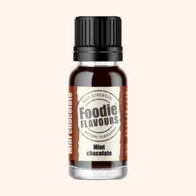 foodie flavours mint chocolate flask on a cream background