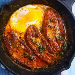 Paprika Pork Belly and Egg